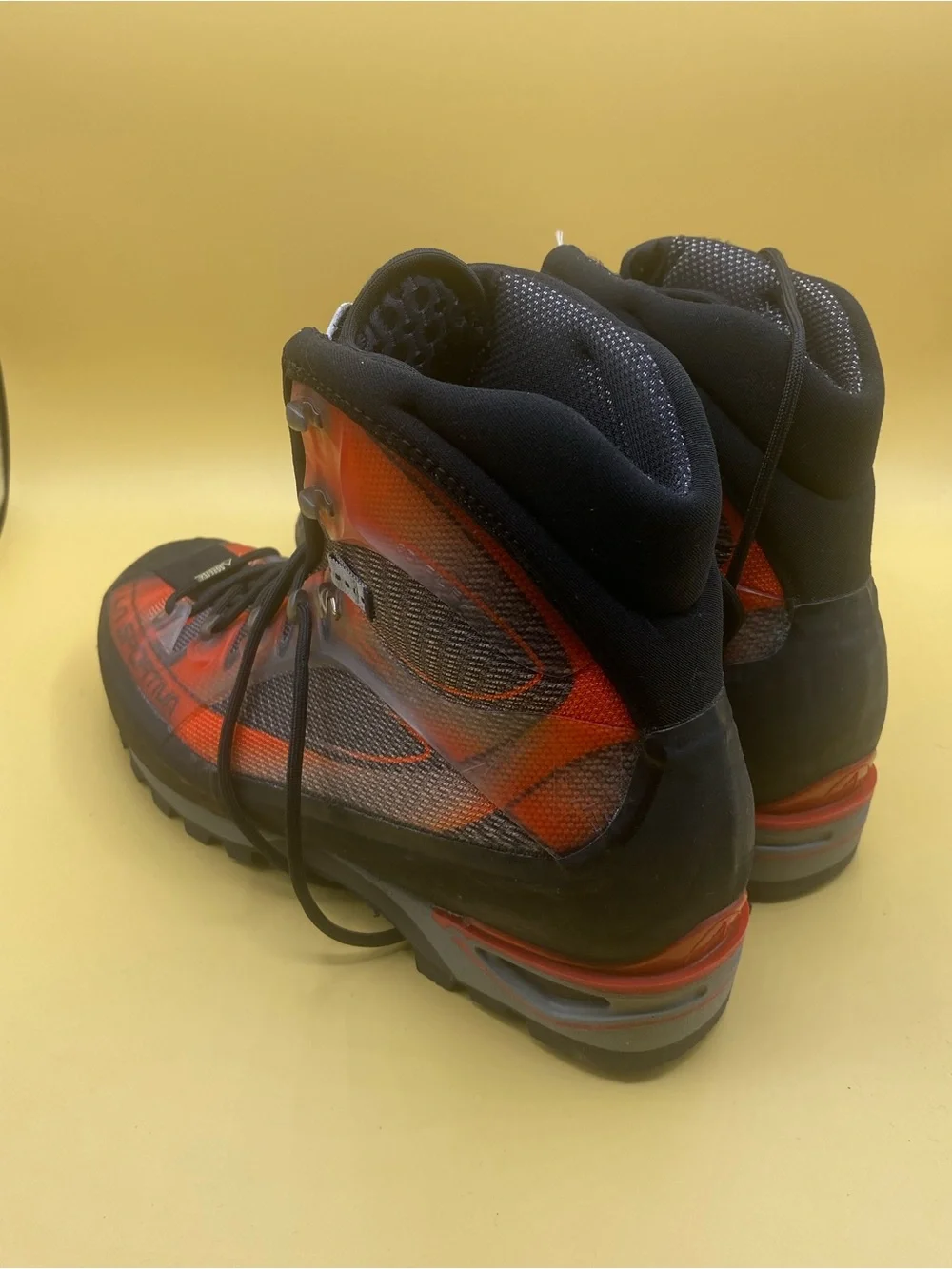 La Sportiva Men's Orange and Black Technical Mountaineering Boots